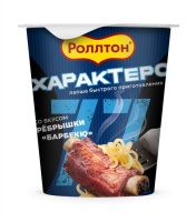 Лапша РОЛЛТОН 70г со вкусом ребрышек Барбекю ст. 1*24