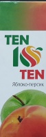 Напиток TEN10 1л Яблочно-персиковый б/к 1*12