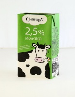 Молоко СЕМЕНИШНА 2,5% 1л т/п брик 1*12 