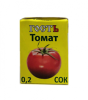 Сок ГОСТЬ 0,2л томатный т/пак 1*27