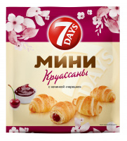 Круассан-мини 7ДНЕЙ 265/300г c начинкой черешня 1*10