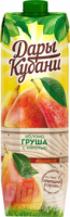 Нектар ДАРЫ КУБАНИ 1л Slim яблоко груша с мякотью 1*6