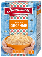 Хлопья НАЦИОНАЛЬ 400г овсяные 1*12