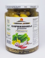 Корнишоны ЗОЛОТАЯ ДОЛИНА 500мл домашние ст/б 1*12