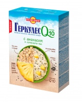 Каша РУССКИЙ ПРОДУКТ МОМЕНТ 5*50г Геркулес Q10 с ананасом и семенами чиа 1*8