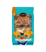Изделие хлебобулочное сдобное GOLDEN CAKE 270г с начинкой варёная сгущёнка 1*8