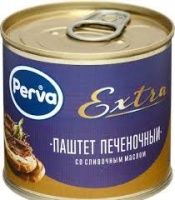 Паштет PERVA EXTRA 250г печеночный со сливочным маслом ключ 1*15