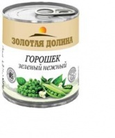 Горошек зеленый ЗОЛОТАЯ ДОЛИНА 212мл/110г 1*24 ж/б