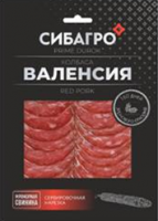Колбаса ВАЛЕНСИЯ 80г нарезка с/к Сибагро 1*14