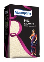 Рис МИСТРАЛЬ БАСМАТИ 500г белый ароматный 1*12