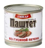 Паштет ГИПАР 240г нежный из гусиной печени 1*12