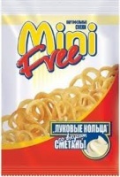 Снеки картофельные MINI FREE ЛУКОВЫЕ КОЛЬЦА 45г сметана 1*24 арт.БЧ426