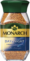 Кофе MONARCH 95г ДЕНЬ и НОЧЬ сублимированный ст/б 1*6
