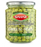 Горошек зеленый SAHAR 380г 1*12