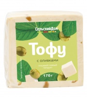 Сыр ТОФУ 170г Соевый с оливками 1*8