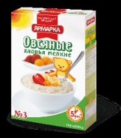 Хлопья овсяные №3 ЯРМАРКА 350г 1*12