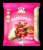 Вареники БРАТЦЫ 350г клубника 1*12