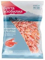 Креветки БУХТА ИЗОБИЛИЯ 500г 90/120 в/м неразд 1*8