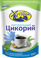 Цикорий БАБУШКИН ХУТОРОК 100г натуральный растворимый пакет 1*12