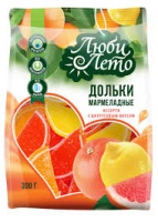 Мармеладные дольки 300г Ассорти 1*15