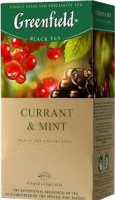 Чай GREENFIELD Currant & Mint 25*1,8г черный с добавками 1*10 код 1249-10