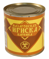 Продукт молокосод. ИРИСКА НАЗАРОВСКАЯ ВАРЕНКА 360г 8,5% сгущенный с сахаром ТУ ж/б 1*20