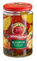 Ассорти ПОМИДОРКА 720г томаты черри и патиссоны 1*8
