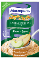 Каша овсяная МИСТРАЛЬ 40г Яблоко Груша 1*25