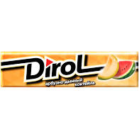 Резинка жевательная DIROL 13,6г арбузно-дынный коктейль 1*30