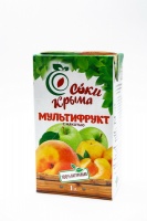 Сок СОКИ КРЫМА 1л мультифрукт с мякотью 1*12 