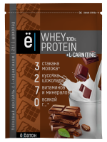 Шоу-бокс ЕБАТОН Whey Protein + L-Carnitine 25г шоколад 1*15