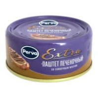 Паштет PERVA EXTRA 100г Печеночный со сливочным маслом ключ 1*16