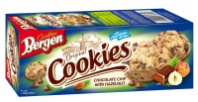 Печенье BERGEN COOKIES 135г с кусочками шоколада и лесным орехом 1*24