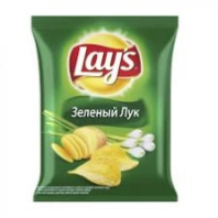 Чипсы LAY'S 50г молодой зеленый лук 1*28