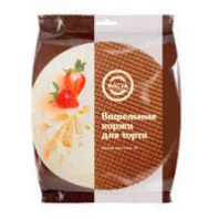 Коржи вафельные С КАКАО 8шт 90г 1*18