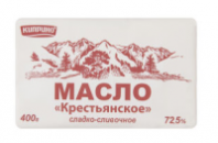 Масло КРЕСТЬЯНСКОЕ 400г 72,5% Киприно пергамент 1*10