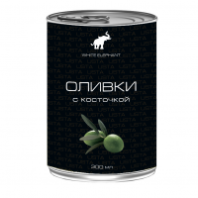 Оливки БЕЛЫЙ СЛОН 300мл зеленые с/к 1*12