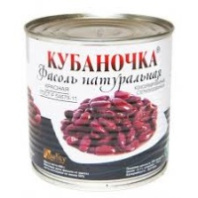 Фасоль КУБАНОЧКА 400г красная ж/б 1*12