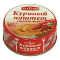 Паштет PODRAVKA 100г куриный пикантный 1*16