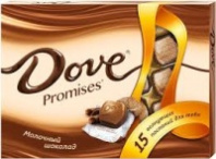 Конфеты DOVE Promises 120г молочный шоколад 1*14