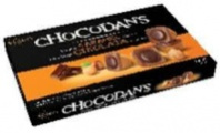 Конфеты CHOCODANS с цельным фундуком покрытые мол.шоколадом 125г 1*48