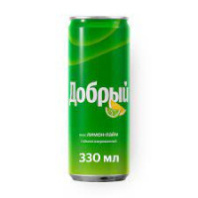 Напиток ДОБРЫЙ 330мл ЛИМОН ЛАЙМ банка 1*12