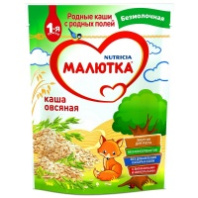 Каша МАЛЮТКА 200г безмолочная овсяная с 5  мес 1*6