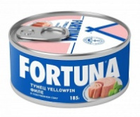 Тунец FORTUNA yellowfin 185г филе 1*24