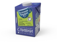Сливки БОЛЬШАЯ КРУЖКА 10% 0,5л 1*12 код1176