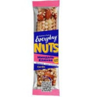 Батончик EVERYDAY NUTS 40г ореховый миндаль-клюква  1*9