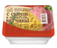 Продукт плавленый МАСЛОСЫРБАЗА 350г 50% Ветчиной с сыром 1*7