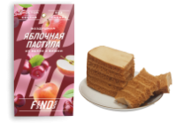 Пастила FINDI 100г из яблока и вишни 1*25