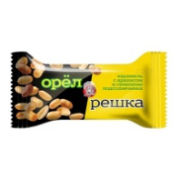 Конфеты ОРЕЛ И РЕШКА карамель с арахисом и семечками 1*4 код Z101
