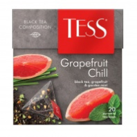 Чай TESS Грейпфрут Чилл 25*1,8г черный пирам.с добав. 1*12 1528-12